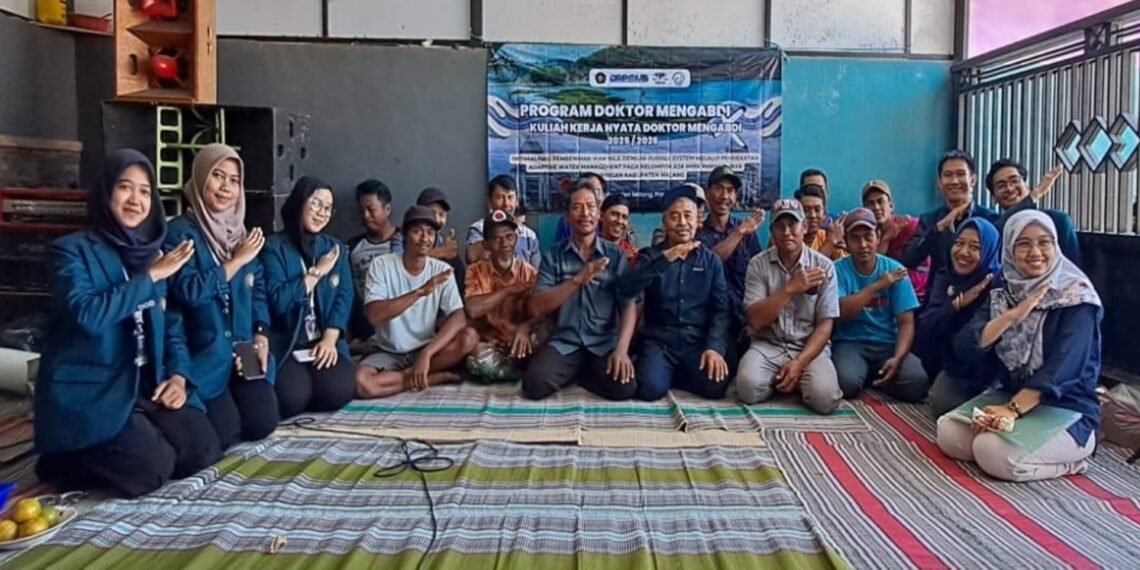 Sinergi Puddle System dan Adaptive Water Management, UB Dorong Benih Nila Tangguh di Desa Gampingan