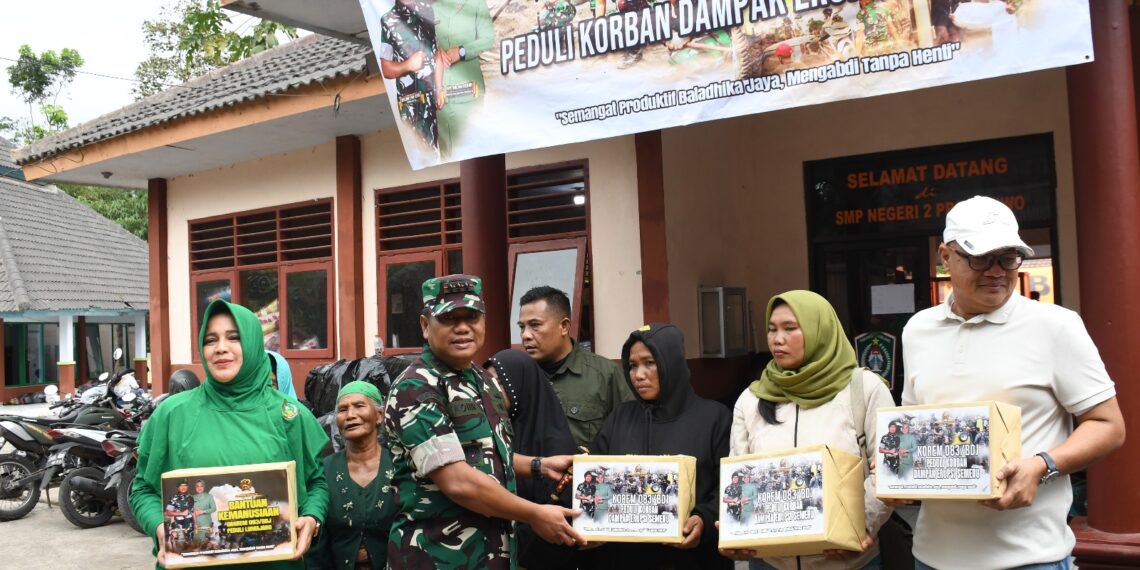 Danrem 083/Bdj Pastikan Penanganan Semeru Cepat dan Terkoordinir