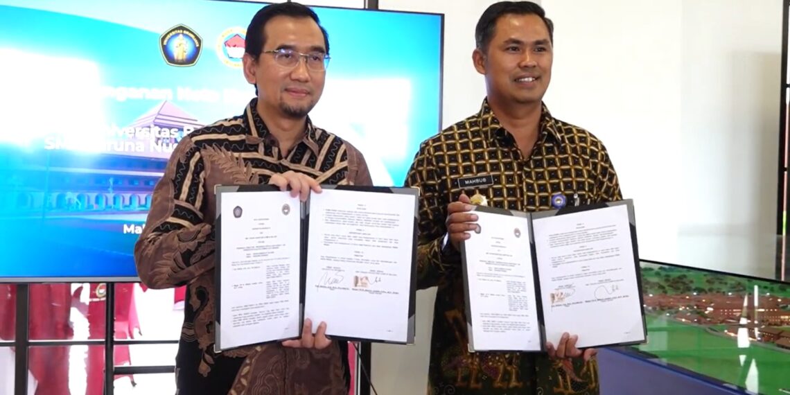 Perkuat Ekosistem Pendidikan, SMA Taruna Nusantara Kampus Malang Kerja Sama dengan UB