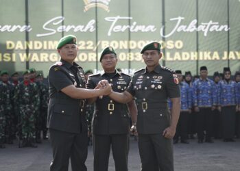 Pimpin Sertijab, Danrem 083/Bdj Tekankan Setiap Jabatan Adalah Amanah