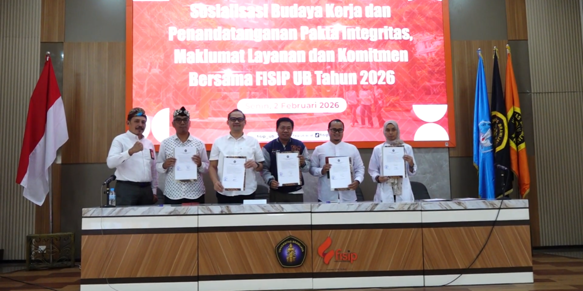 FISIP UB Awali 2026 dengan Penguatan Budaya Kerja dan Pakta Integritas
