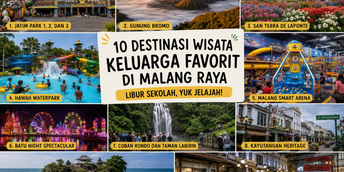 Libur Sekolah Hampir Tiba, Ini 10 Destinasi Wisata Keluarga Favorit di Malang Raya