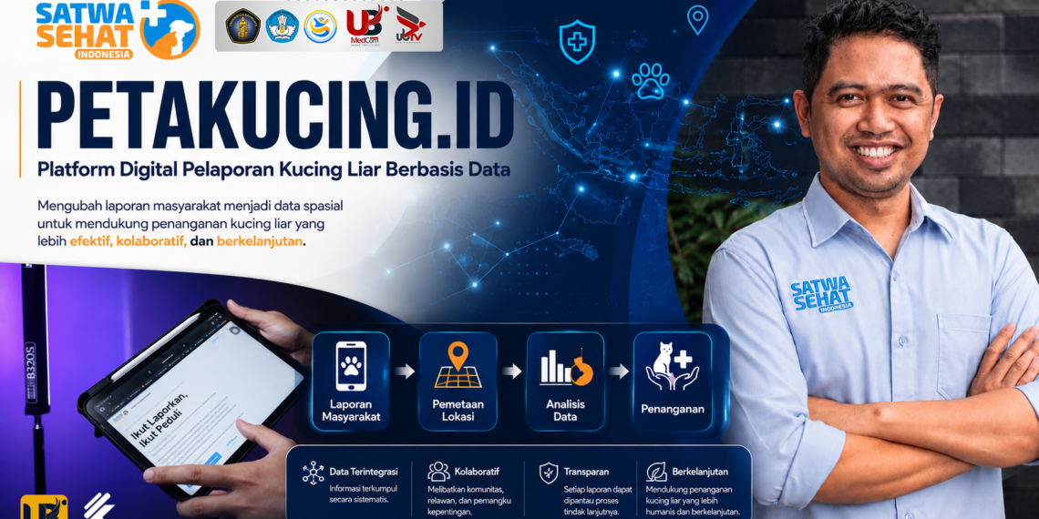 Petakucing.id Ubah Laporan Kucing Liar Jadi Data Penanganan.