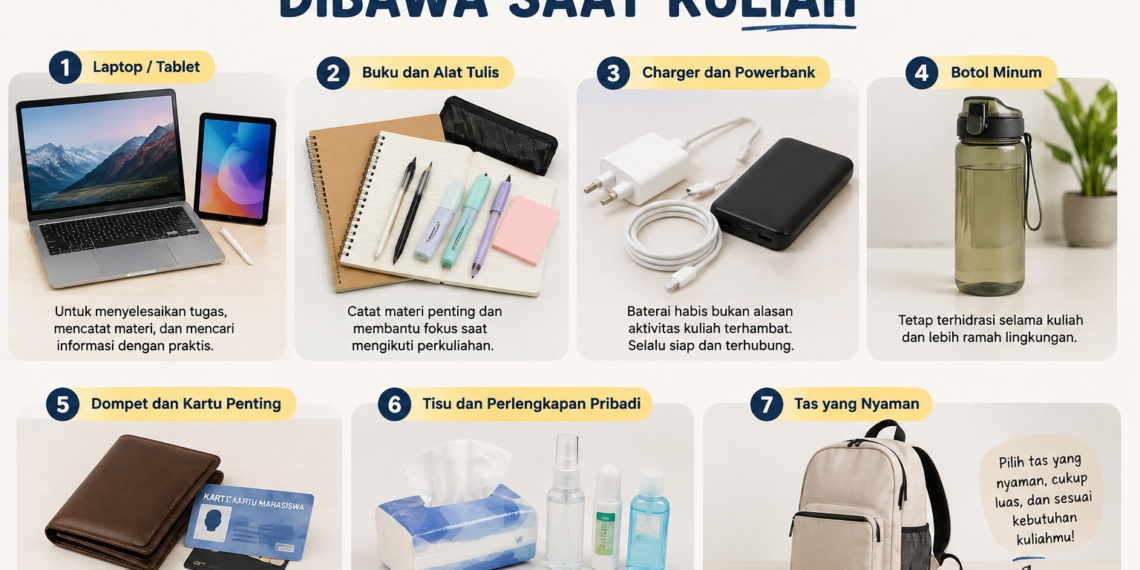 7 Barang Penting untuk Menemani Aktivitas Kuliah