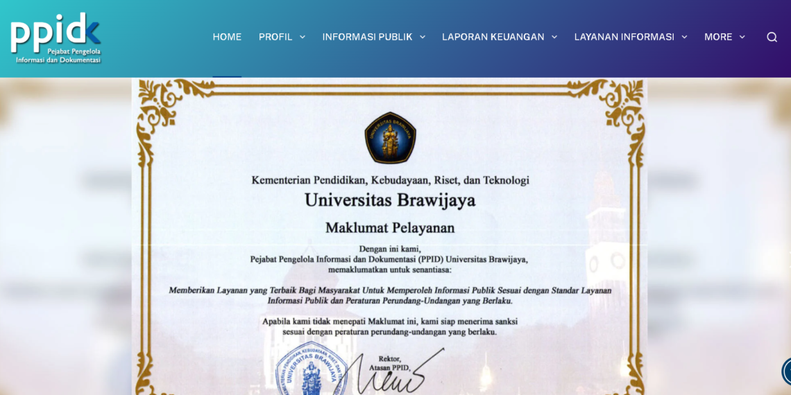 Mengenal Peran Strategis PPID Universitas Brawijaya sebagai Gerbang Pembuka Informasi